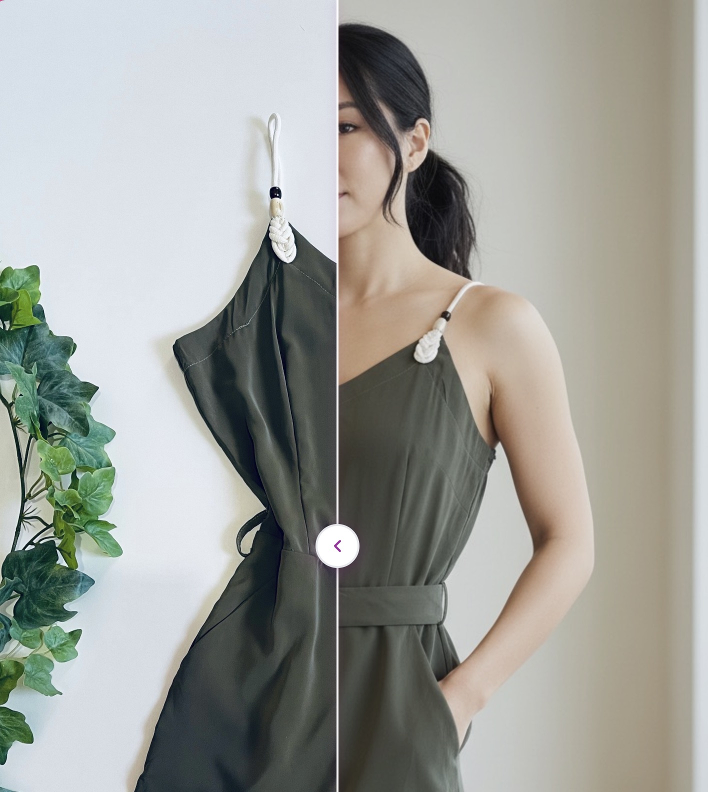 Before and after — dress